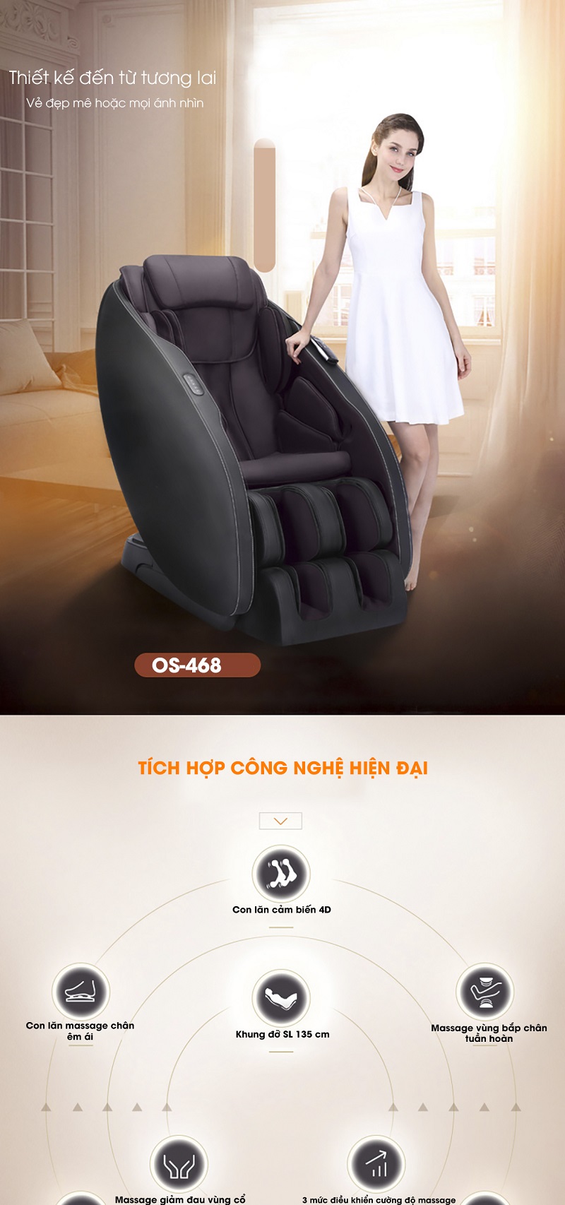 Ghế massage toàn thân Okasa OS-468